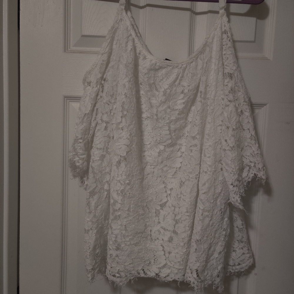 Cold Shoulder Lace Top
